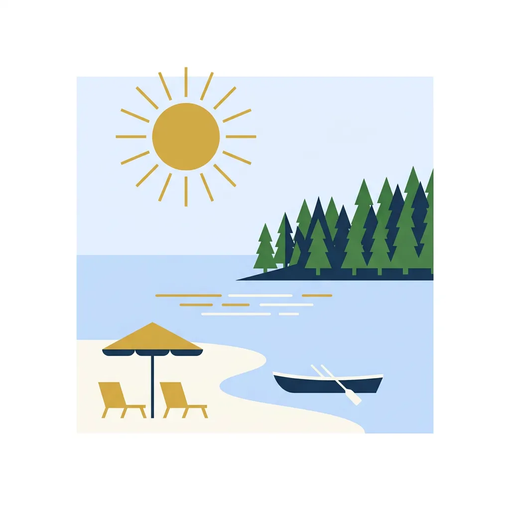 Lato w Augustowie — plaża, kajaki i słońce nad jeziorem Necko