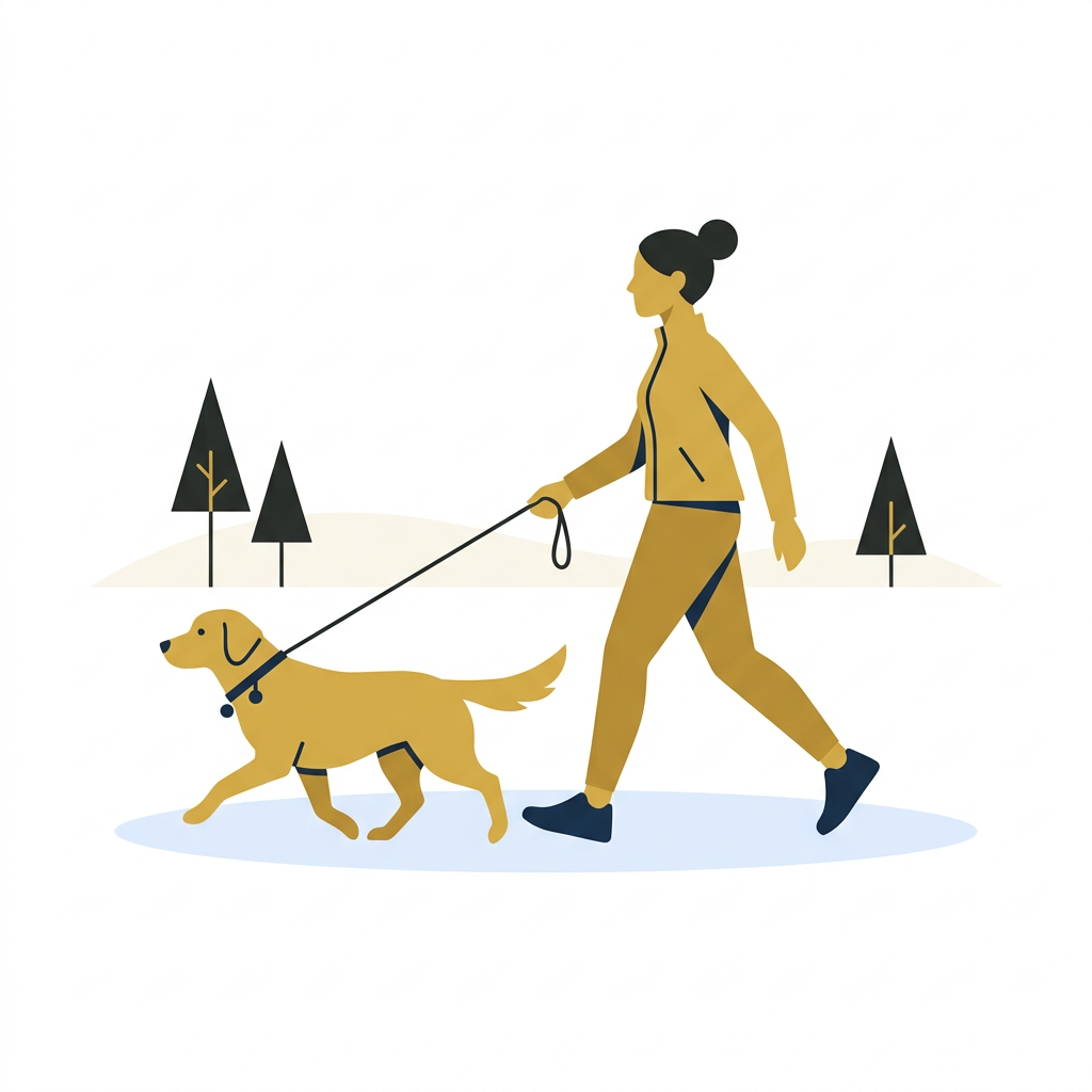 Spacer z psem w parku